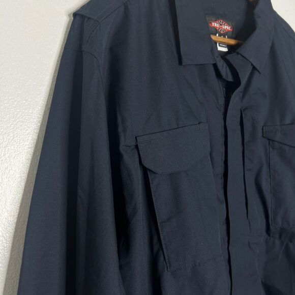 Tru-Spec Black Tactical Shirt Size XL Reg Long Sleeve Button Front - Picture 3 of 11